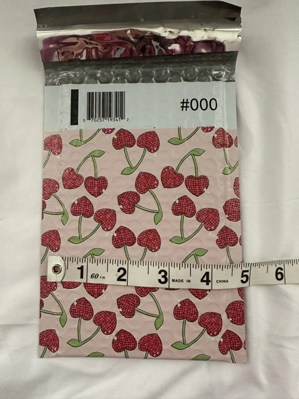 15 Count Poly Bubble Mailers Silver Holographic or Disco Cherry Mix Sizes